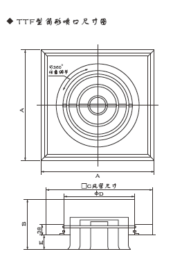 TTF筒形喷口